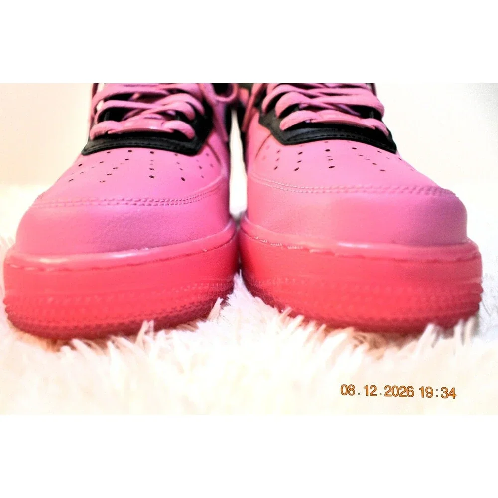 RARE Nike BY YOU ID AF 1 Women’s Size 8.5 BIG LUV Pink & Black (AQ3778-994)